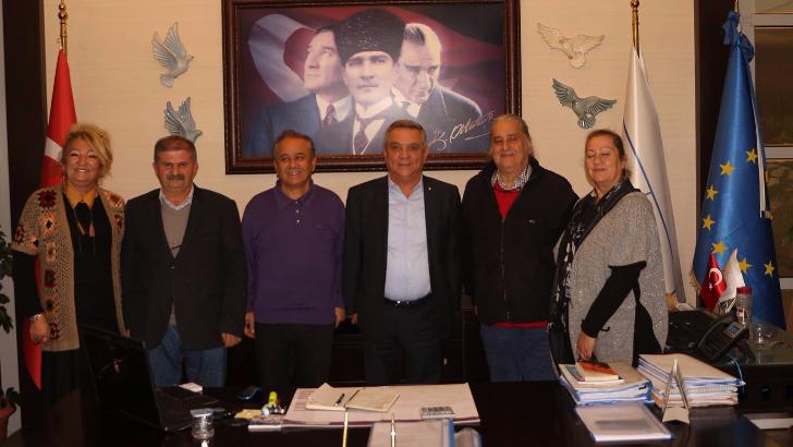 Turgut Reis Kültür Sanat Derneği yöneticilerinden başkan Kayalı’ya ziyaret