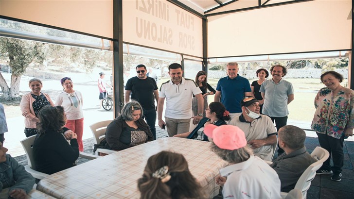 Baş­kan Ömer Günel  Er­do­ğan Öven En­gelliler  Köyü’nü ziyaret etti
