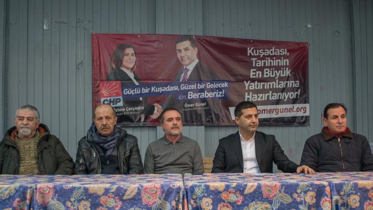 CHP Kuşadası Belediye Başkan Adayı Ömer Günel Güzelçamlı sakinleri ile buluştu 